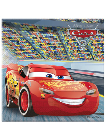 20 McQueen Cars Flash Papír Törölközők 3 33 x 33 cm