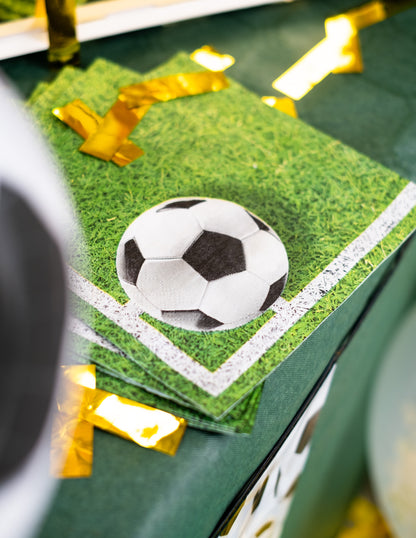 20 db focis party papírszalvéta 33 x 33 cm focipálya mintával 