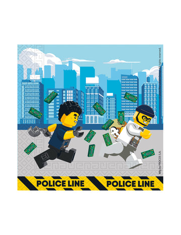 20 LEGO City Paper Törölköző 33 X 33 cm