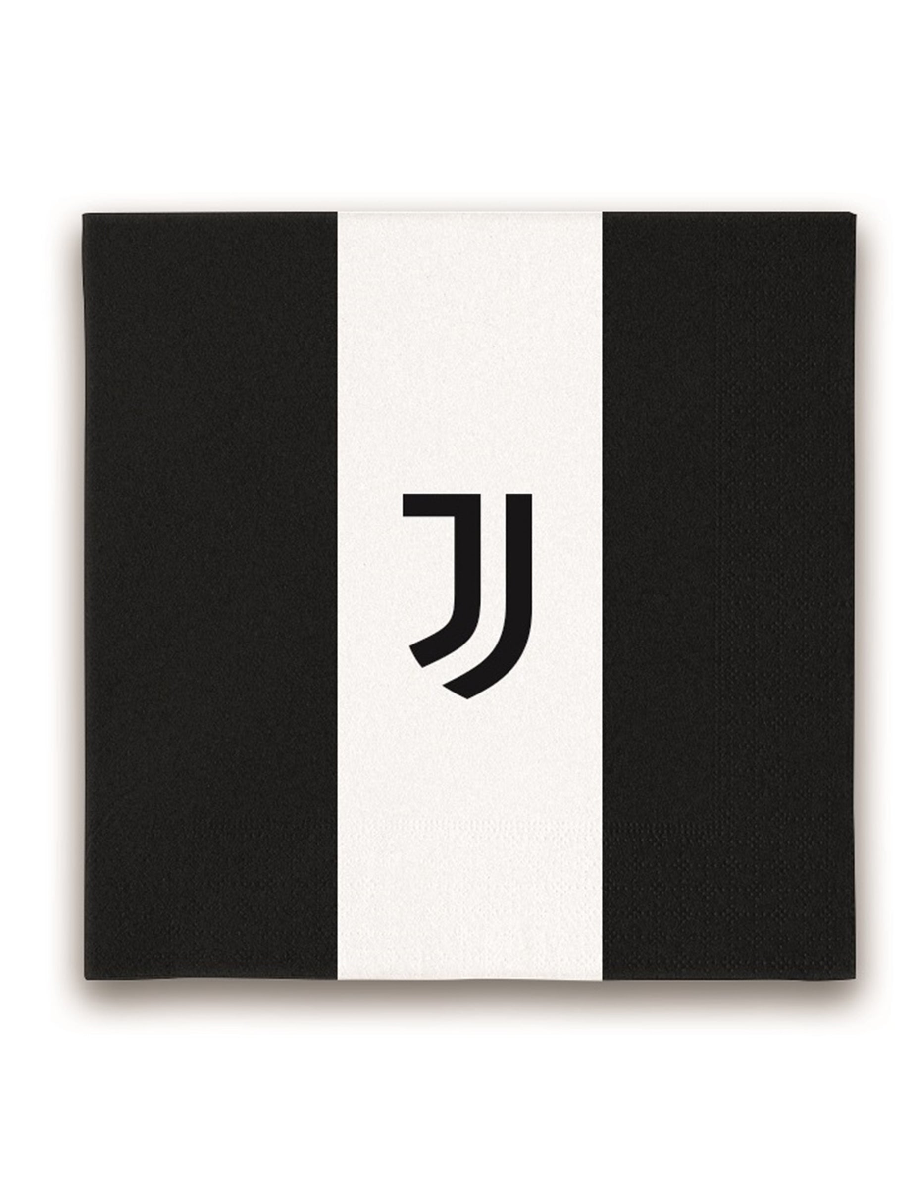 Serviettes en papier Juventus pour fête noir et blanc