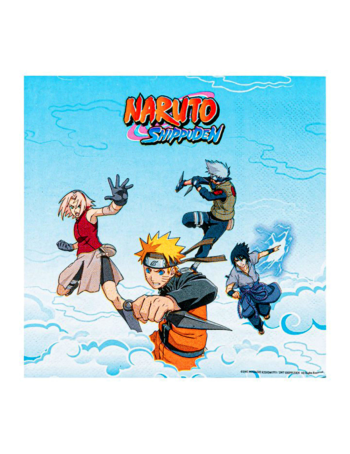 20 darab Naruto Shippuden™ papír szalvéta 33 x 33 cm