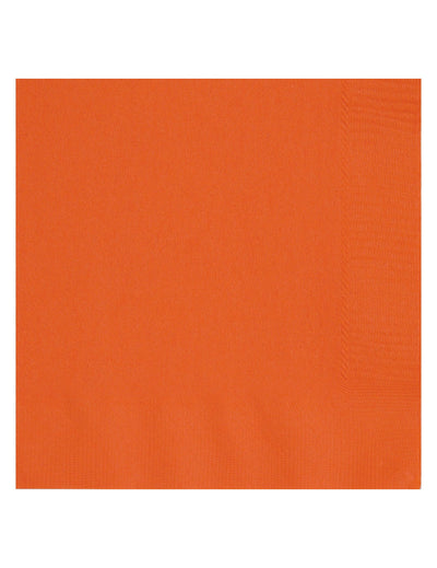 Serviettes en papier pour fête orange