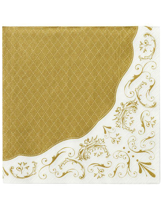 20 darab barokk mintás porcelán papírszalvéta, 33 x 33 cm