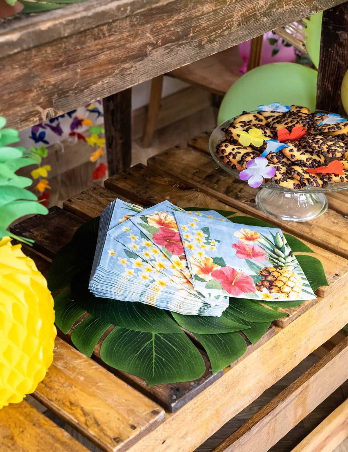 Hawaii party hangulatteremtő szalvéták