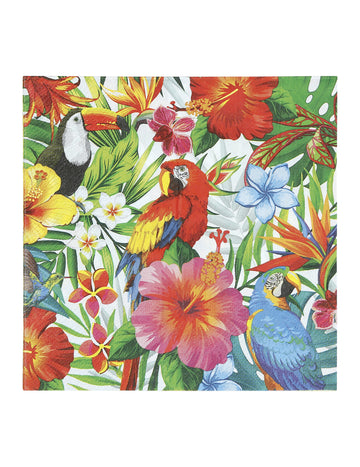 20 Trópusi madár szalvéták 33 cm