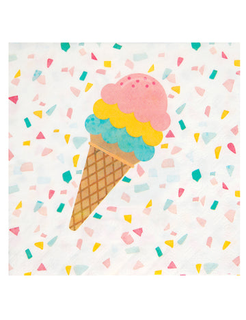 20 papírszalvéta, nyári smoothie mintával, 33 x 33 cm ínyenc fagylalt