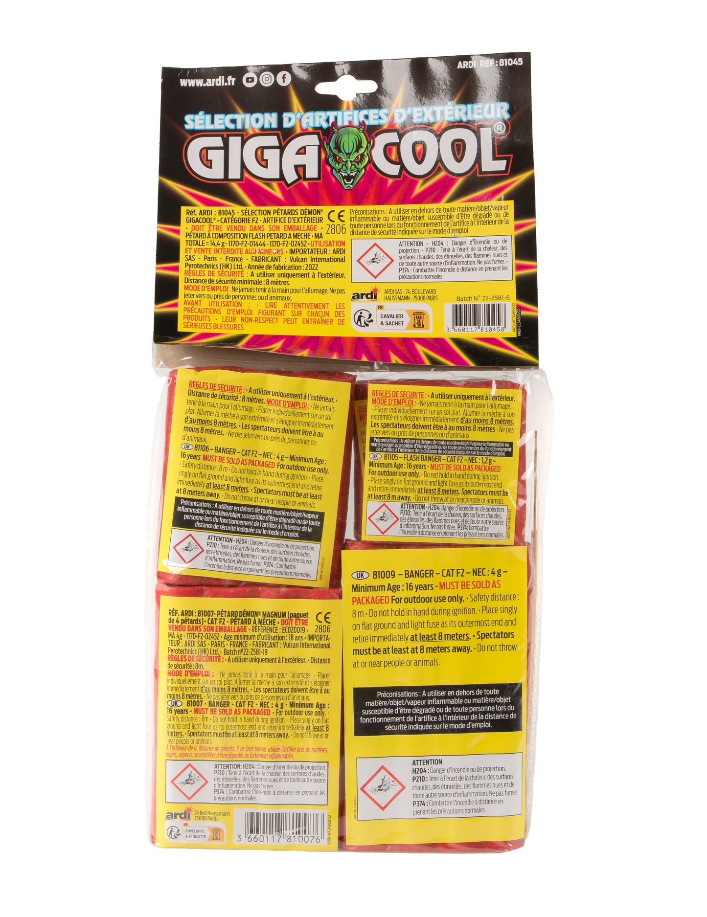 24 nagy Démon Giga Cool petárda