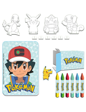 24 Petits cadeaux Pokémon pour enfant avec crayons et figurines à colorier