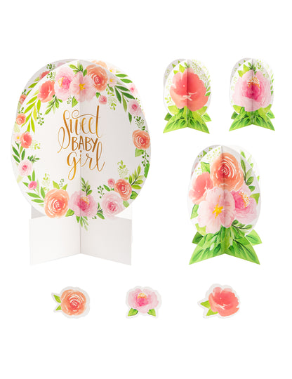 27 virágos és vintage édes kislány asztaldekorációs kiegészítő