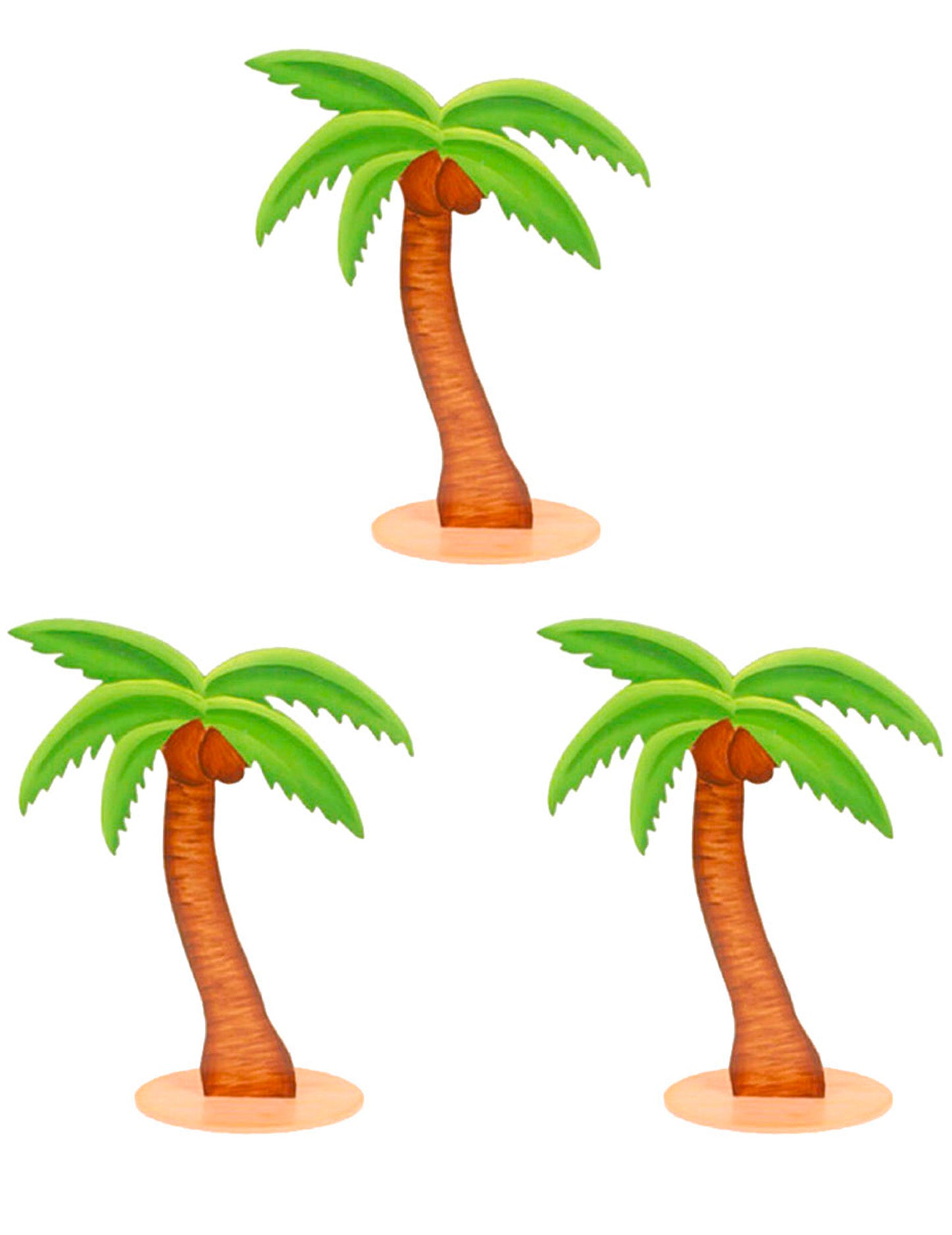 3 db fa pálmafa dísz 9 cm hawaii bulira