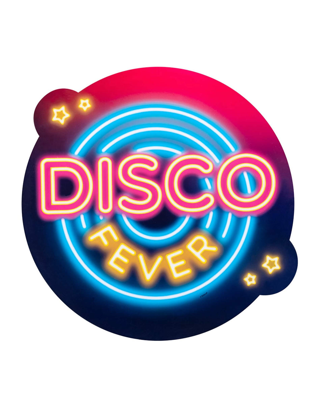 A Disco Fever karton dekorációk neon táblájának részlete diszkó láz diszkó festivál?