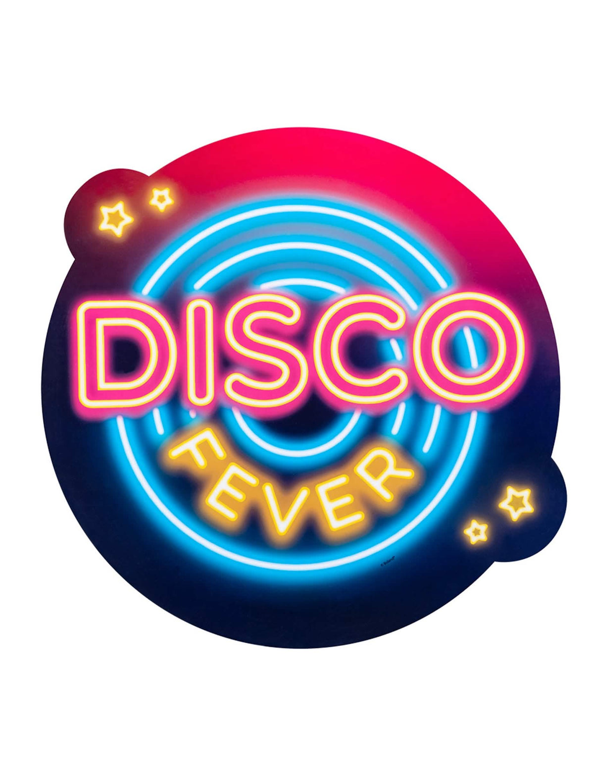 A Disco Fever karton dekorációk neon táblájának részlete diszkó láz diszkó festivál?