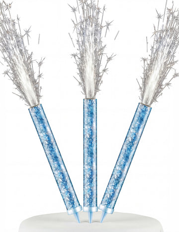 3 ezüst fényű szökőkút 12 cm