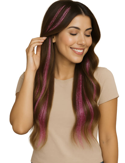 3 fényes rózsaszín szál 50 cm