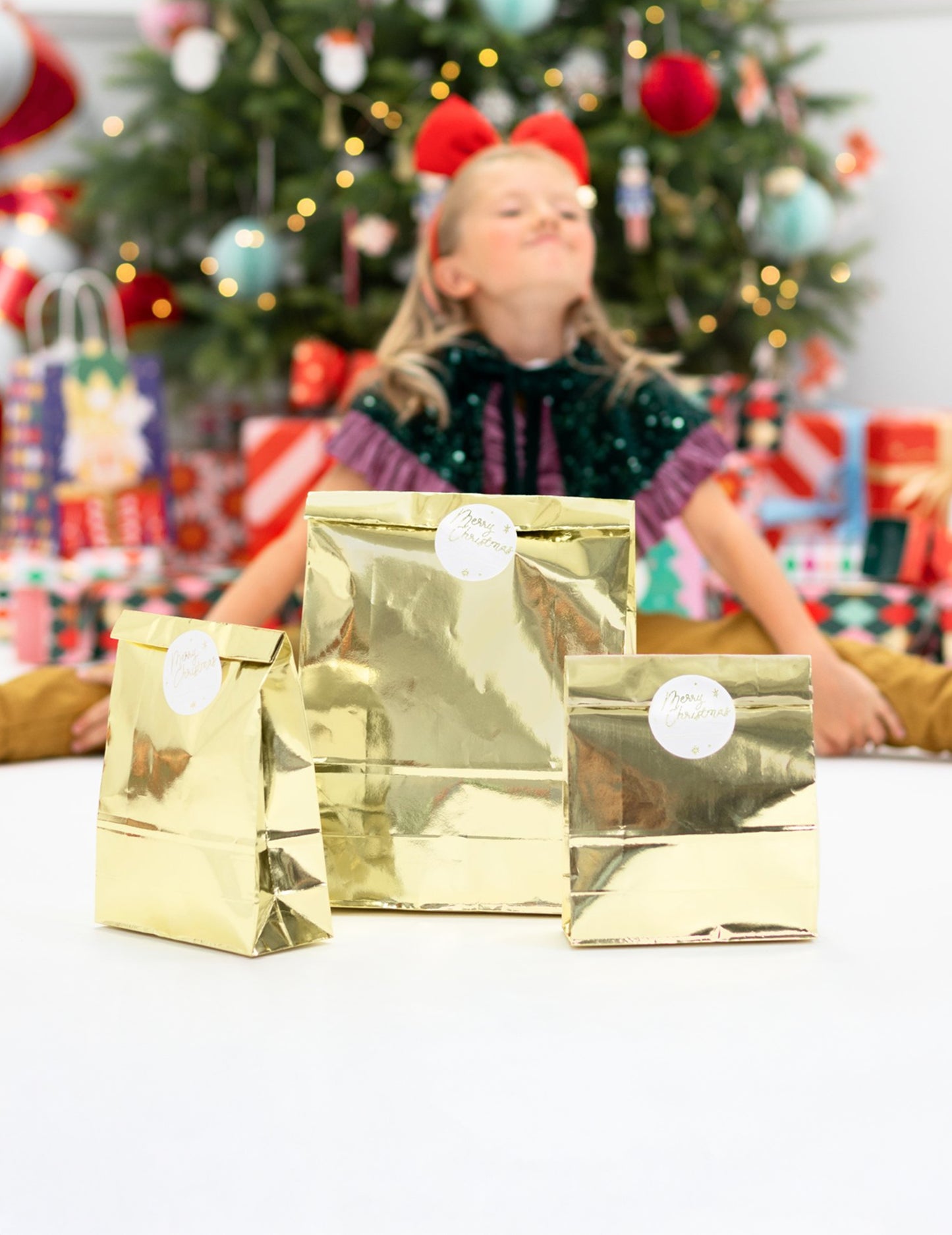 3 arany ajándékzseb 25 x 38 cm