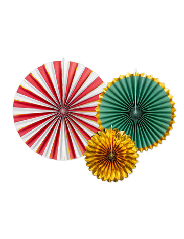 3 karton karácsonyi rozetta, 26, 35, 43 méretben cm, ünnepi függő dekorációk