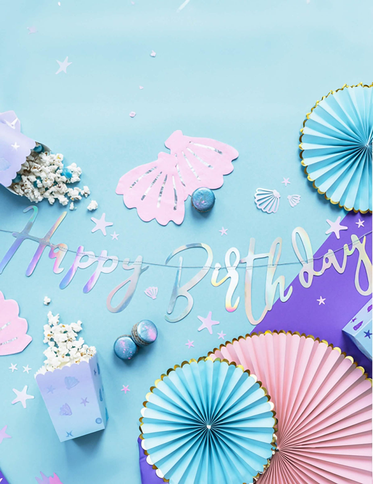 Rózsaszín és arany púderes papír rozetták partit díszítéshez
