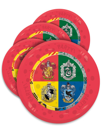 4 újrahasználható Harry Potter™ tányér 21 cm 