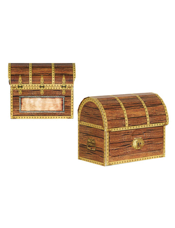 4 kalóz karton kincsesláda 9 x 10 cm összeszerelendő 