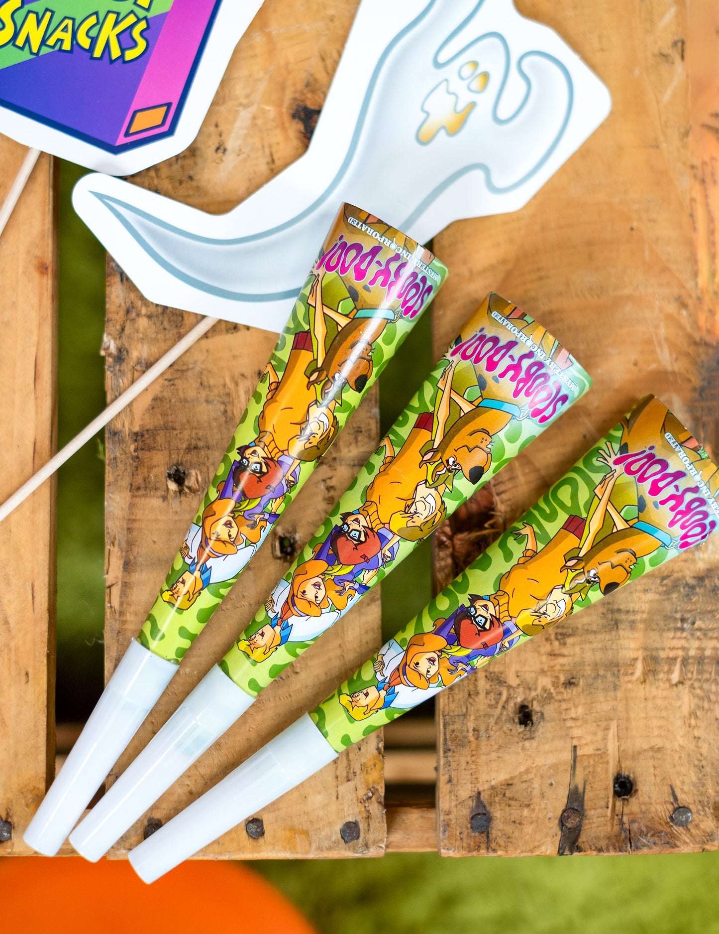 4 Fête Cornets 20 cm Scooby Doo