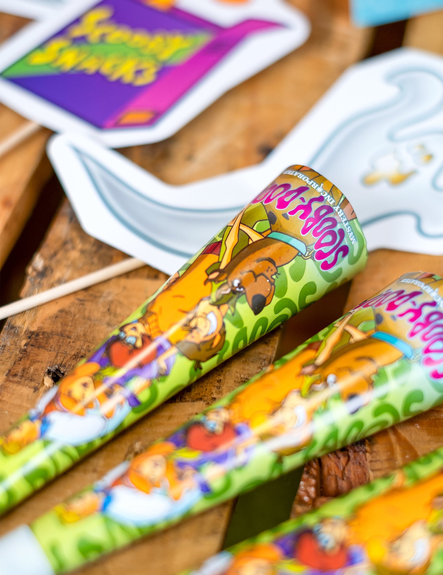 4 Fête Cornets 20 cm Scooby Doo