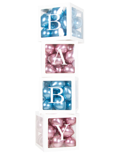 4 db karton lufi kocka, baba, 30 cm fehérek