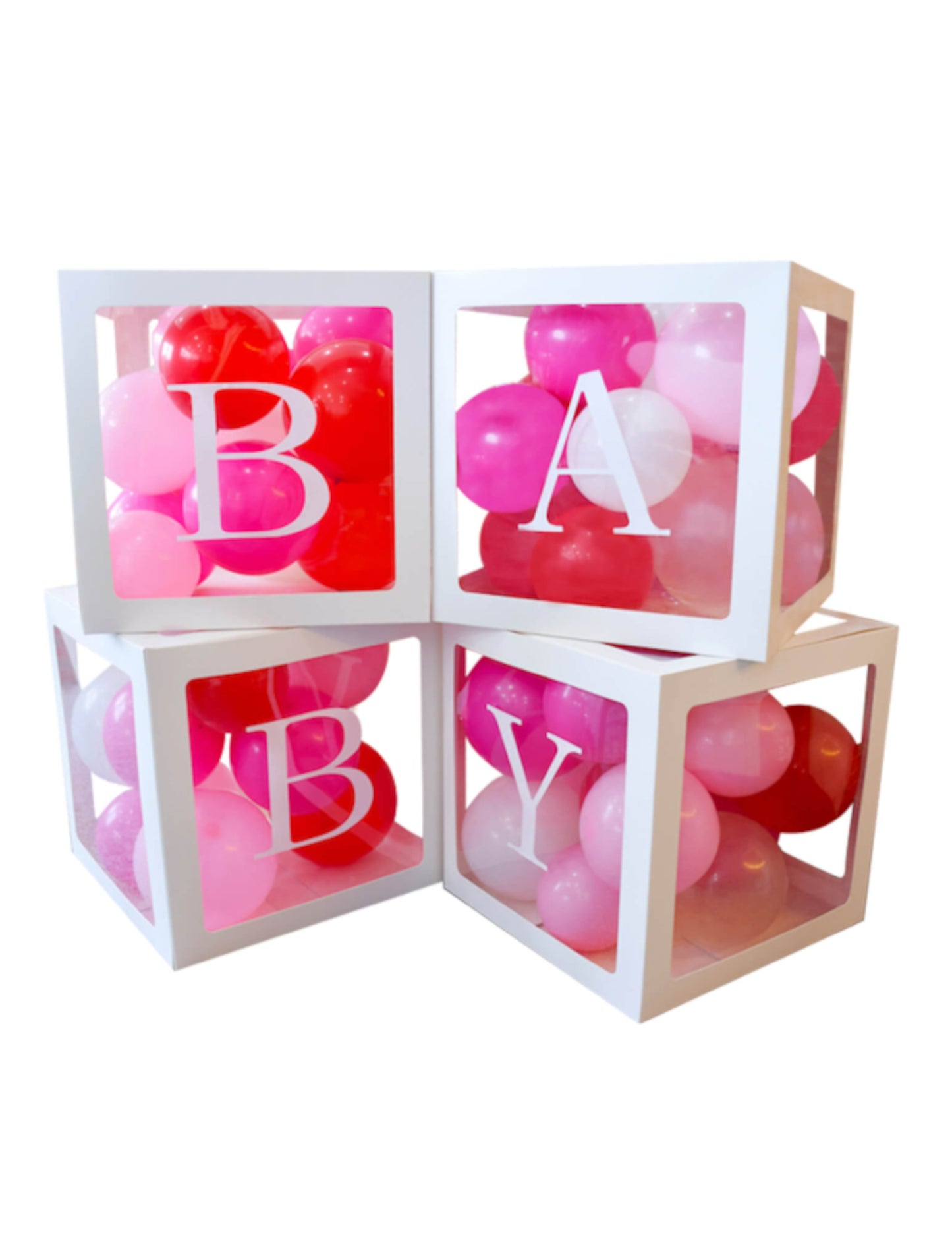 4 db karton lufi kocka, baba, 30 cm fehérek