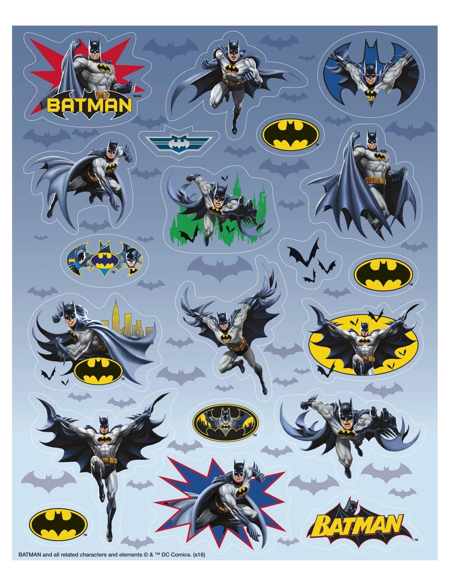 4 Batman matrica lapok