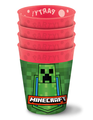 4 újrafelhasználható minecraft csésze 250 ml