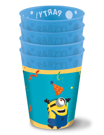 4 minion 21 újrafelhasználható csésze cm