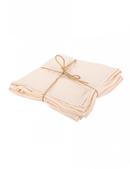 4 db pirospamut gézszalvéta, 40 x 40 cm cm mosható bohém