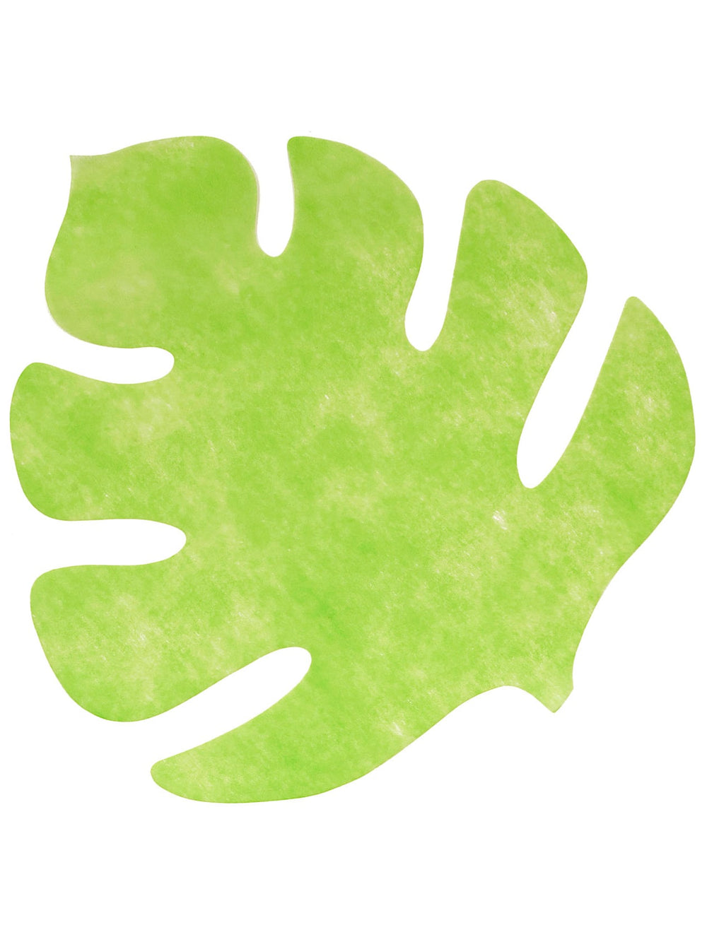 Sets de table en forme de feuille pour décoration vert anis