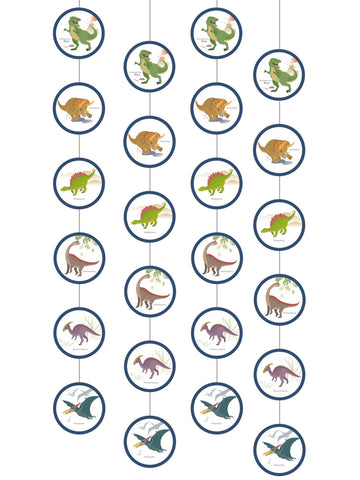 4 nagy dinoszauruszos függőlámpa 170 cm egy gyermek születésnapjára