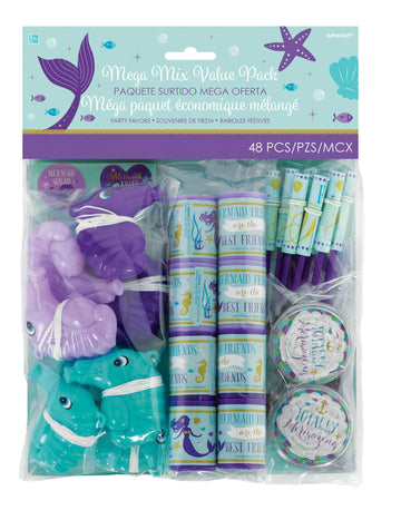 Petits jouets rêves de sirène pour pinata lot de 48 pièces multicolores