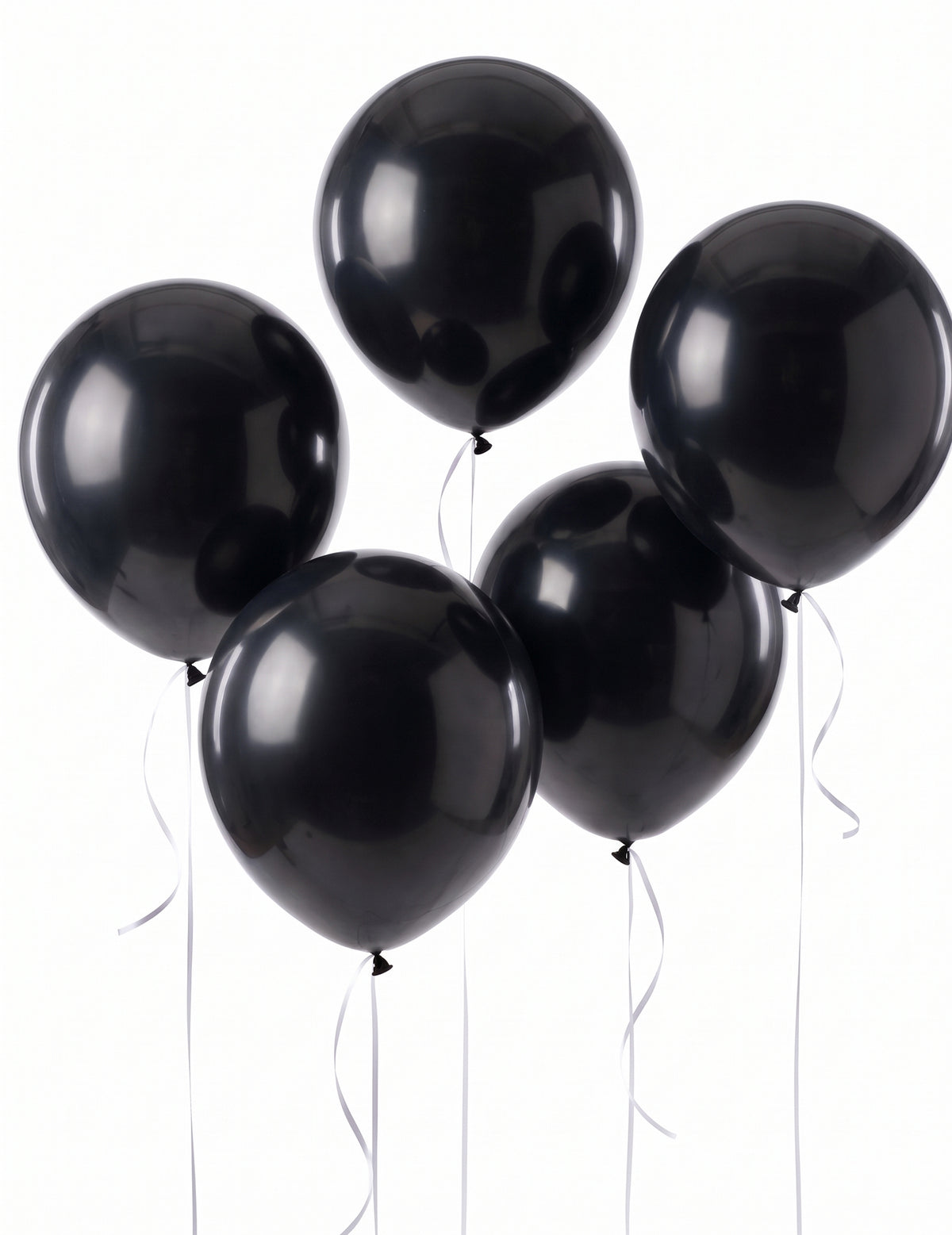5 óriási fekete latex golyó 47 cm