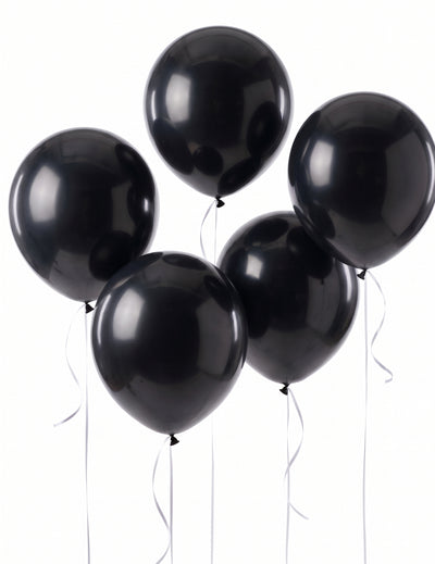 5 óriási fekete latex golyó 47 cm