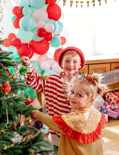 5 papír karácsonyfadísz felakasztásra