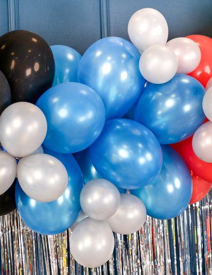 50 fémkék léggömb 30 cm