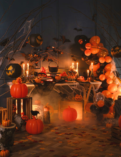 50 fekete és narancs halloween 30 cm
