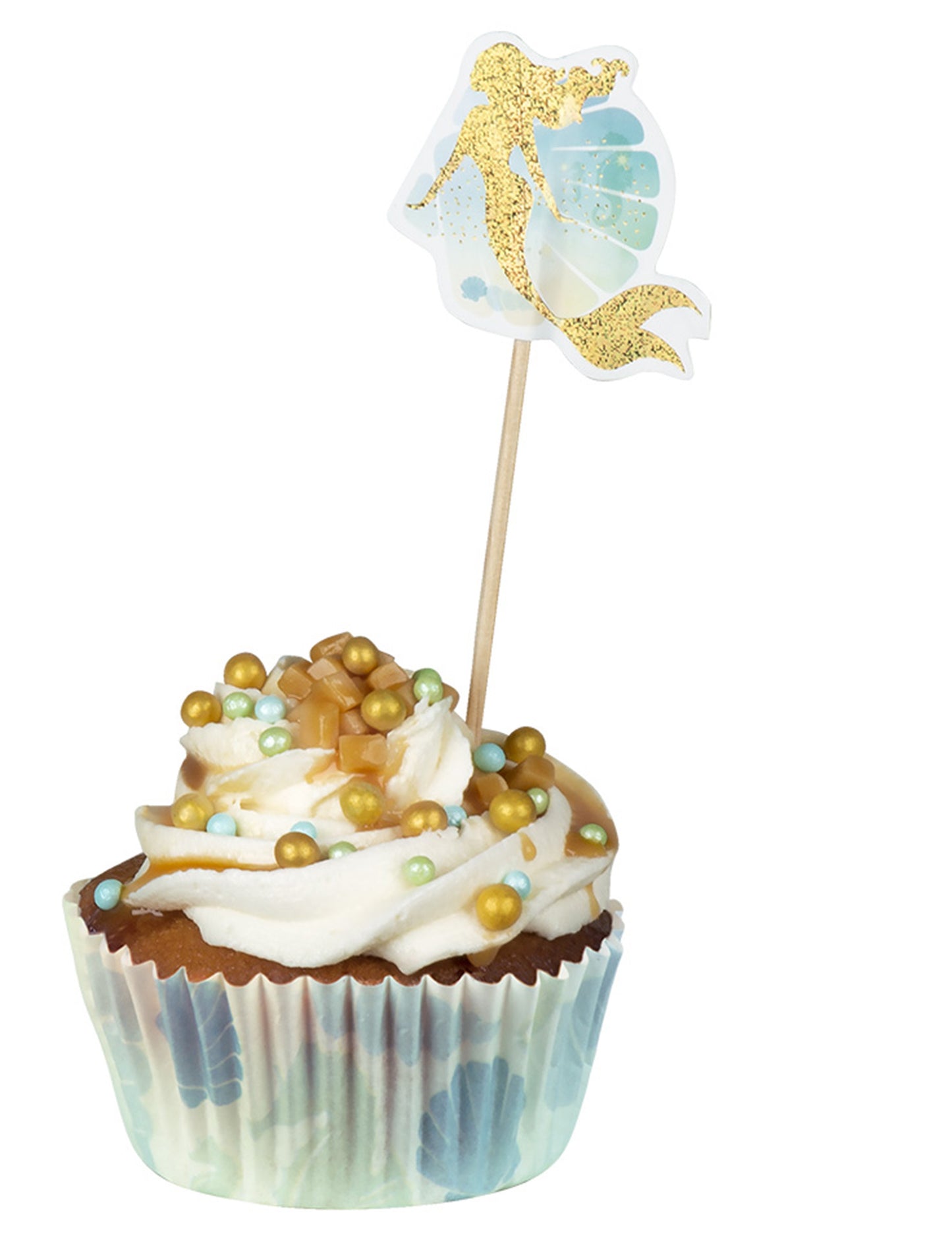 50 cupcake penész sellő sirn 6,5 cm -es papírban