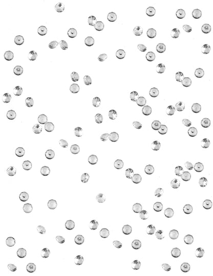 50 kicsi átlátszó gyémánt 1,2 x 1,2 x 1 cm
