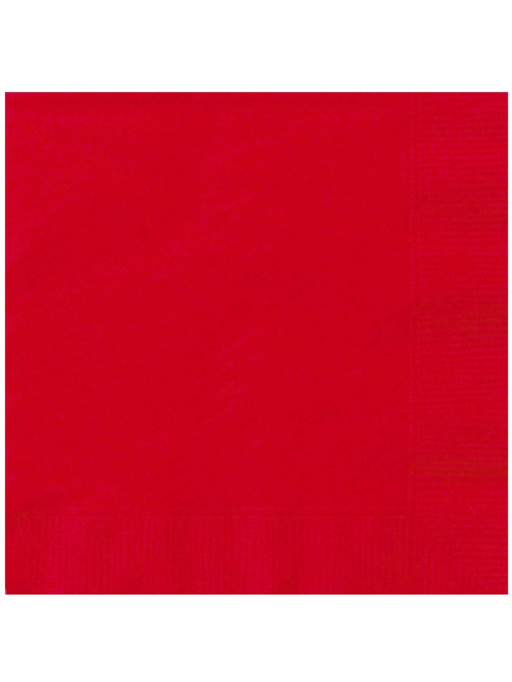 Serviettes en papier rouges pour fête unies