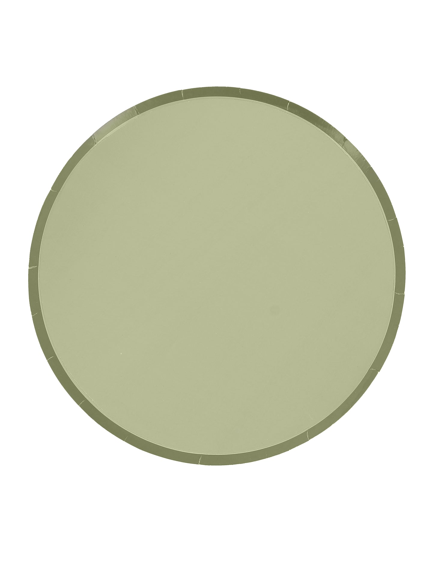 6 db kétszínű kartontányér szürkészöld és zsályazöld színben, 23 db cm