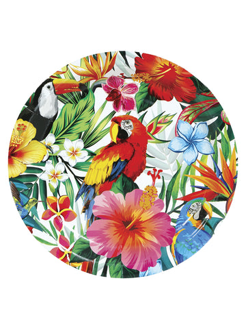 6 trópusi madárlemez 23 cm