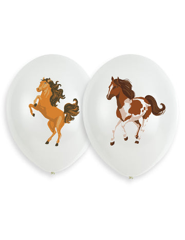 6 darab latex lufi, szép ló, 27 cm ló mintával 