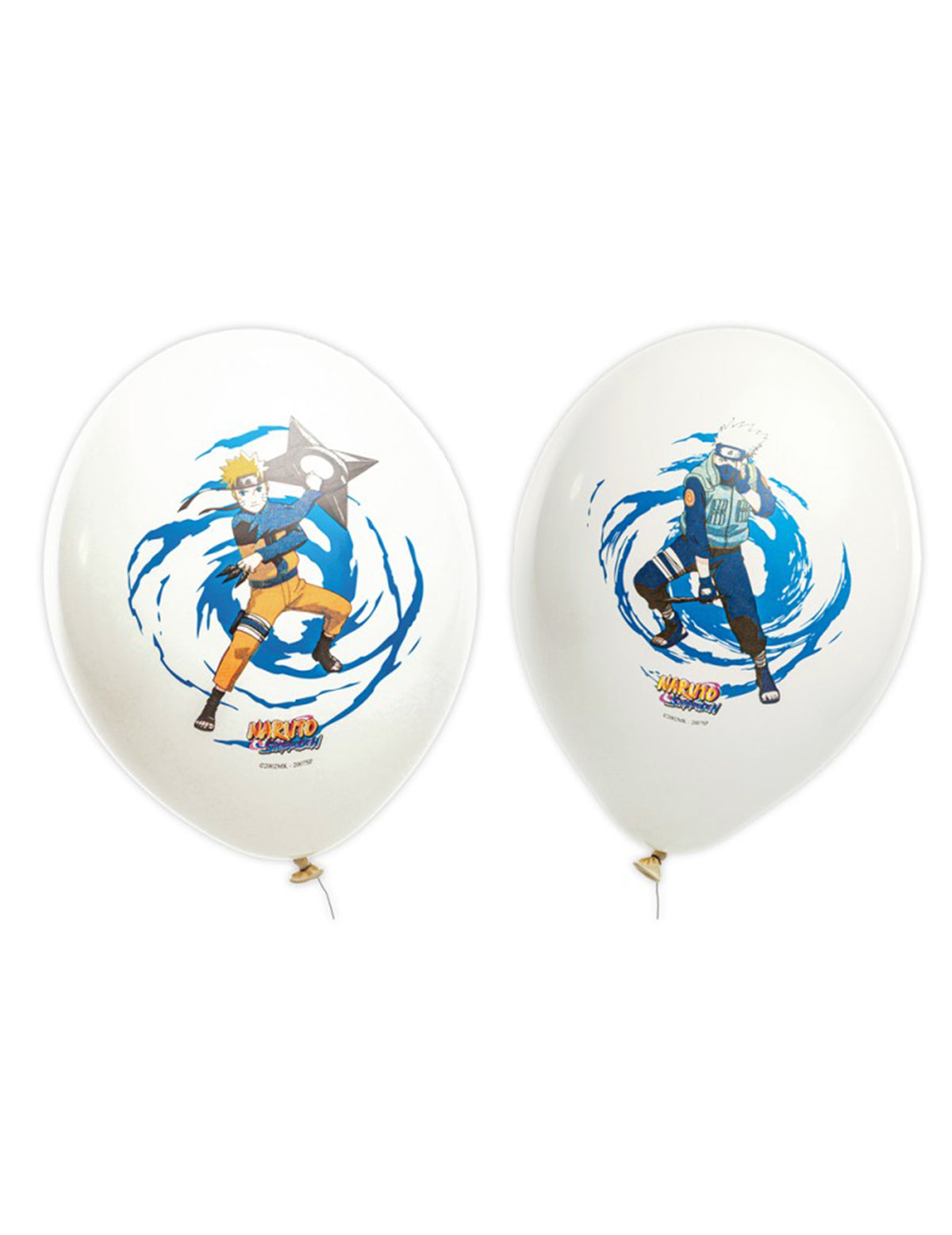 6 darab Naruto/Kakashi Shippuden™ latex lufi, 27 cm