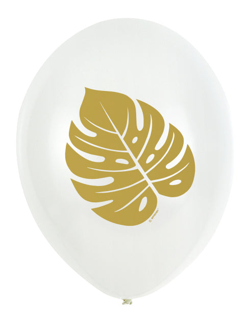 6 trópusi elegáns latex léggömb 27,5 cm