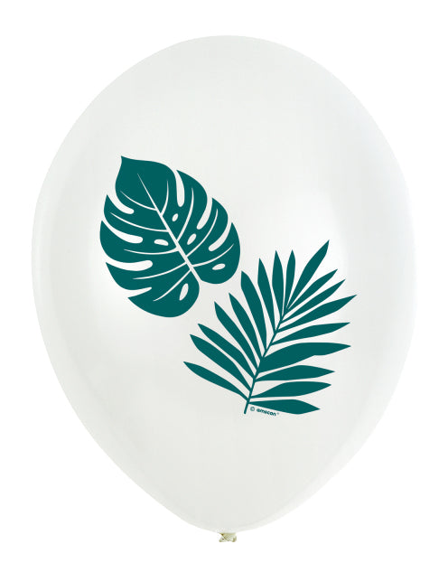 6 trópusi elegáns latex léggömb 27,5 cm
