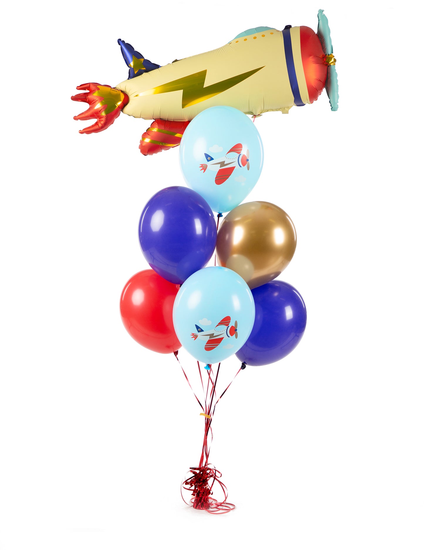 6 lufi, kis repülőgép, 30 cm egy gyermek születésnapjára