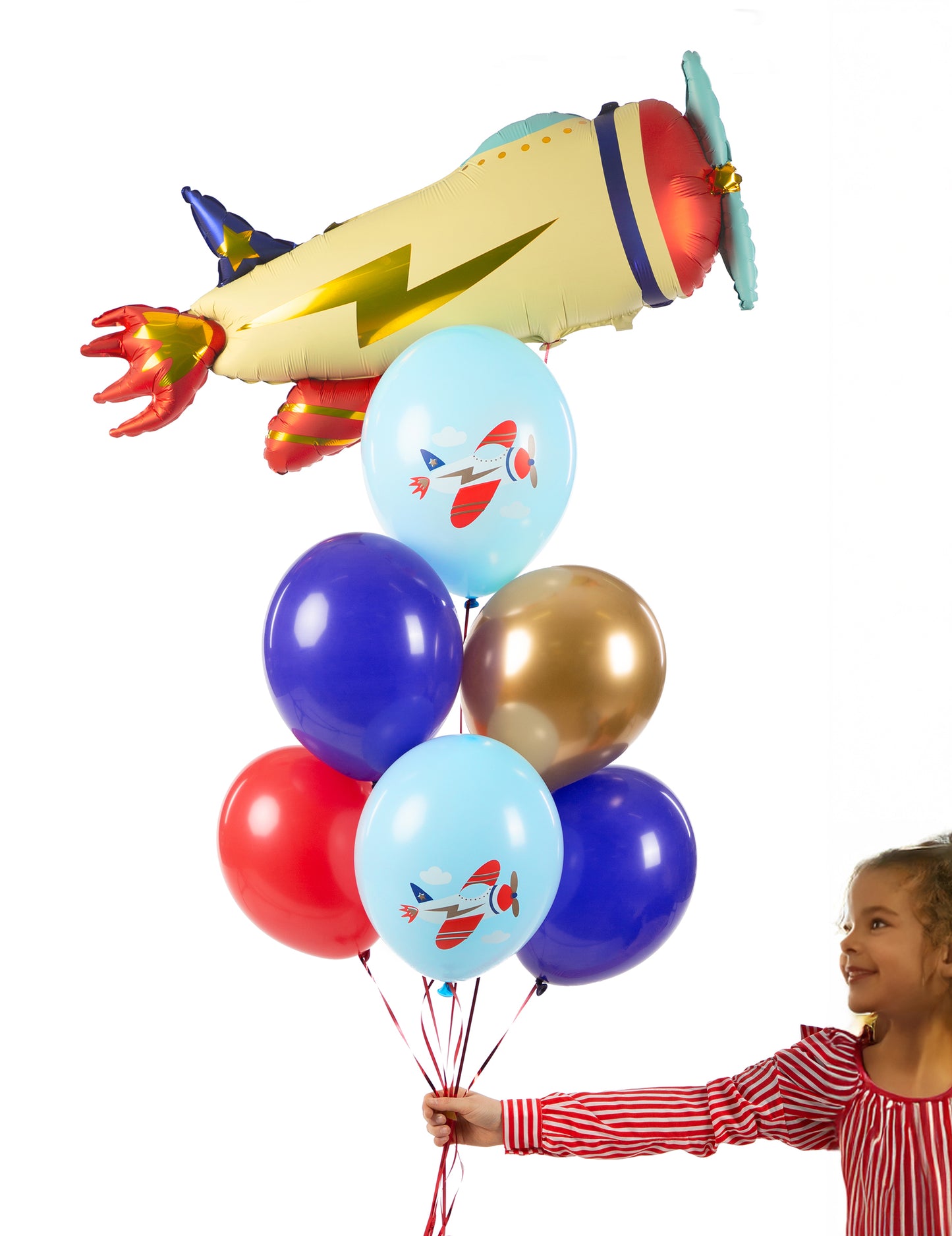 6 lufi, kis repülőgép, 30 cm egy gyermek születésnapjára